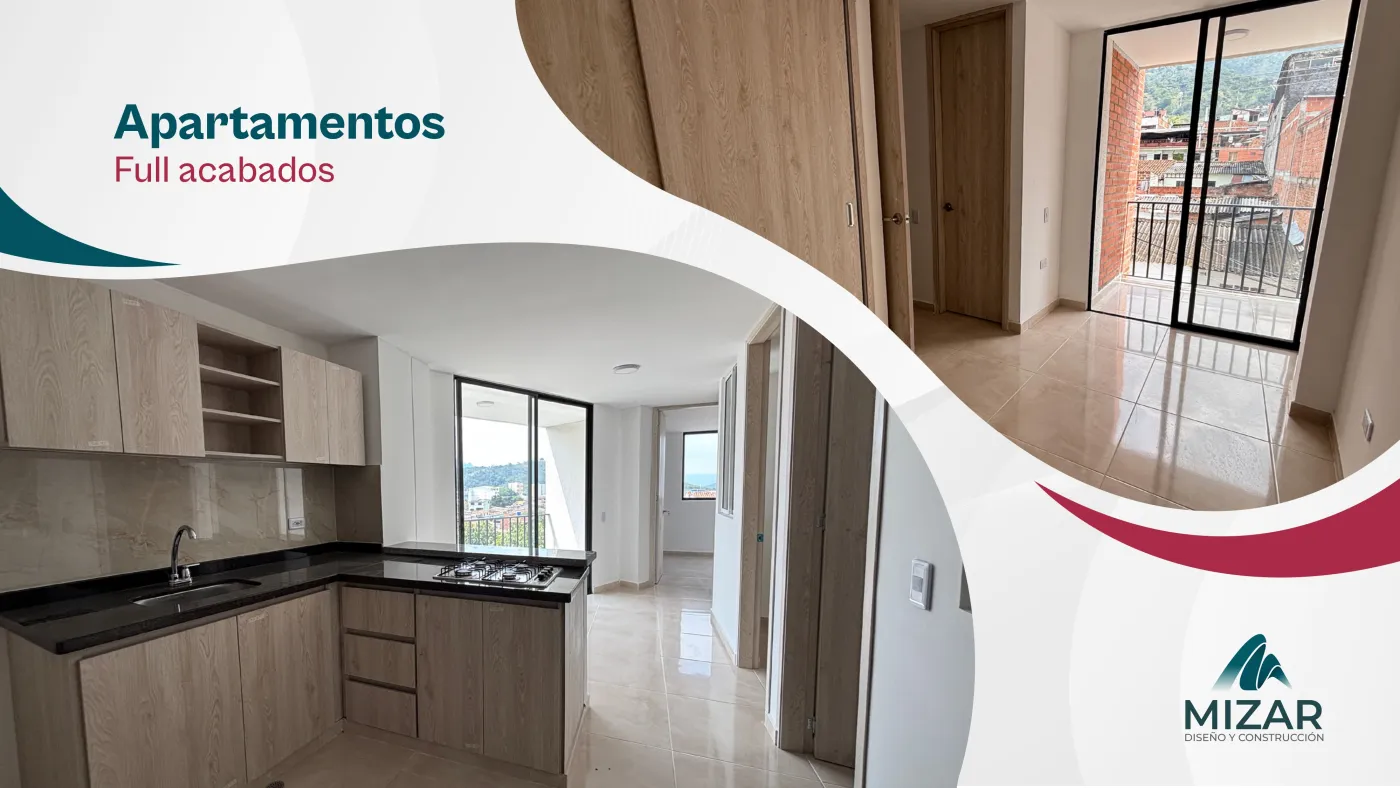 Obra construida por Grupo Mizar: apartamentos full acabados