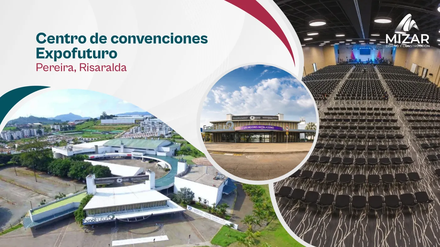 Obra construida por Grupo Mizar: centro convenciones expofuturo pereira