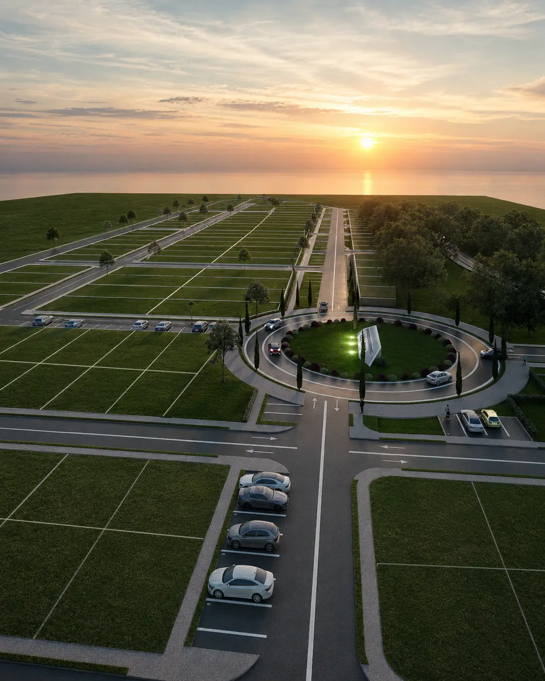Render aéreo de lotes urbanos Mi Lote en San Cayetano, Cúcuta